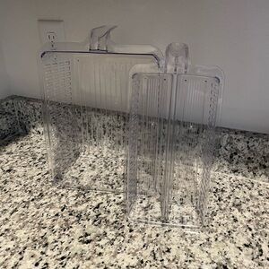 2 Clear Plastic Storage Bins - The Container Store